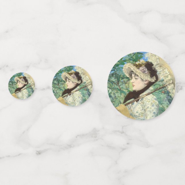 Confettis Jeanne (printemps) Edouard Manet (Derrière)