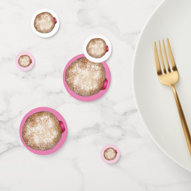 Confettis Jelly Donut Doughnut Hanoukka Chanukkah Sufganiyah (Groupe)