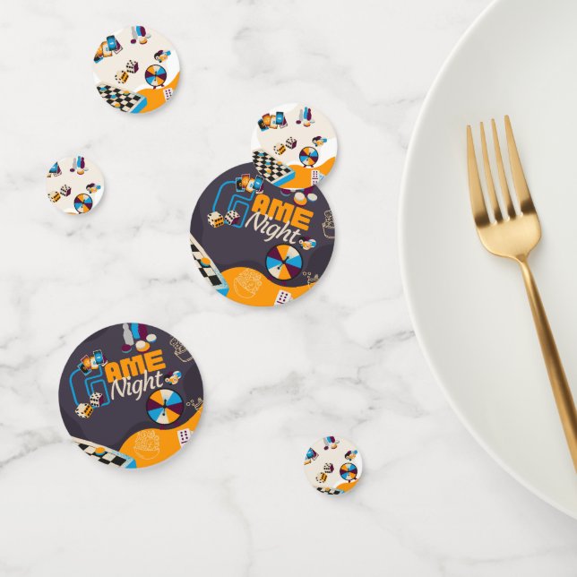 Confettis Jeu Nuit Décorations Thématiques Fête (Groupe)