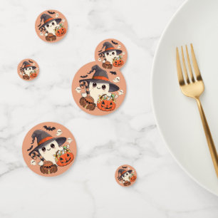 Confettis Joli fantôme d'Halloween de style Kawaii