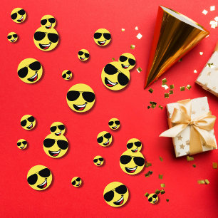 Confettis Joli Visage et lunettes d'aviateur, Amusant