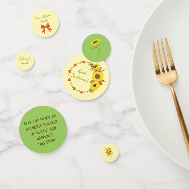 Confettis Jolie Rosh Hashanah (Groupe)