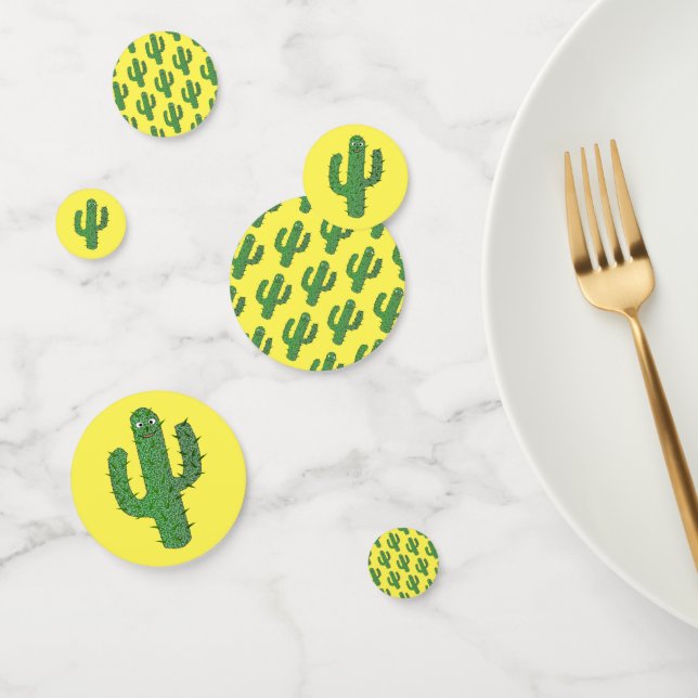 Confettis Jour des morts heureux Cactus Patterned (Groupe)