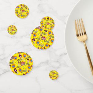 Confettis Joyeux 6 Anniversaire Confetti, #6 Jaune
