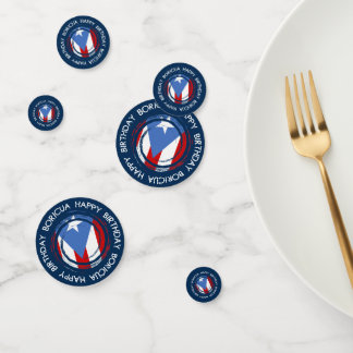 Confettis Joyeux Anniversaire Boricua Fête