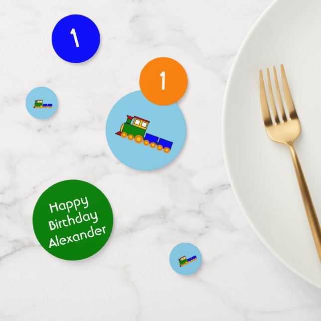 Confettis Joyeux Anniversaire Colorful Garçon sur le thème d (Groupe)