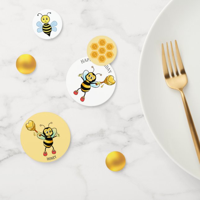 Confettis Joyeux Anniversaire Honey Bumblebee (Groupe)