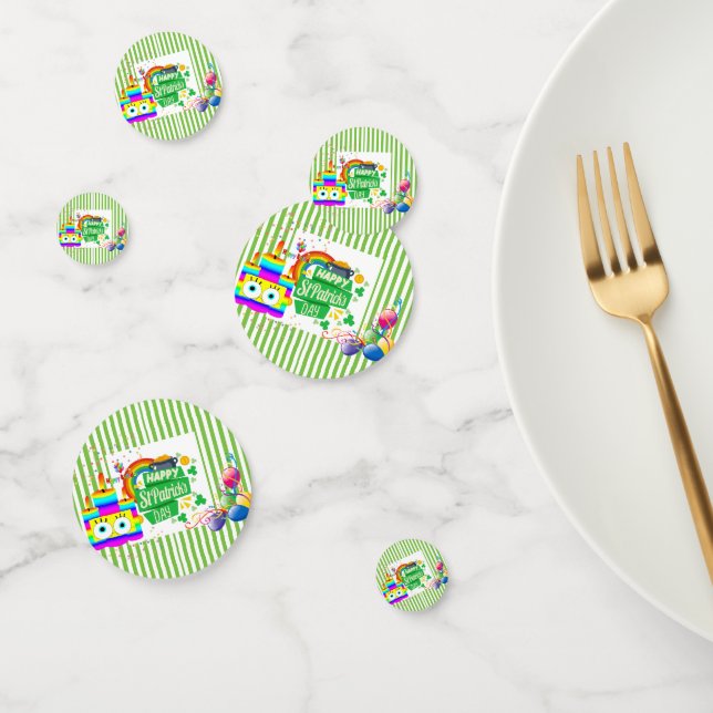 Confettis Joyeux anniversaire St. Patrick's Day  (Groupe)