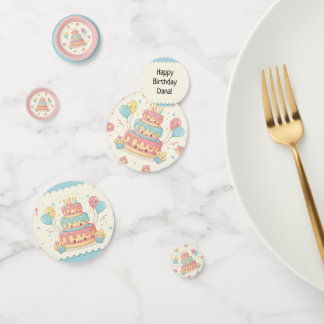 Confettis Kawaii Birthday - Cute Cake and Cupcakes