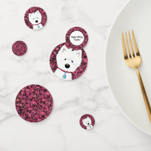 Confettis KiniArt Westie Impressions florales