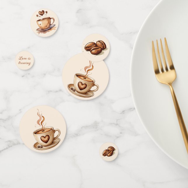 Confettis L'amour rustique se prépare Café Baby Shower de ma (Groupe)