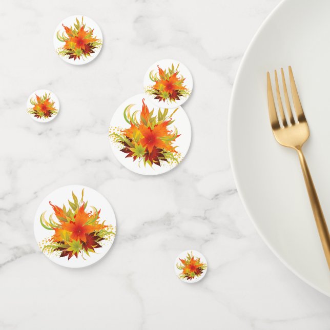 Confettis L'automne part Thanksgiving (Groupe)