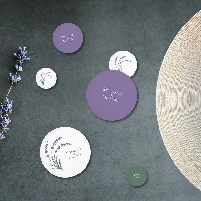 Confettis Lavender Wedding (Lavender Wedding Confetti)