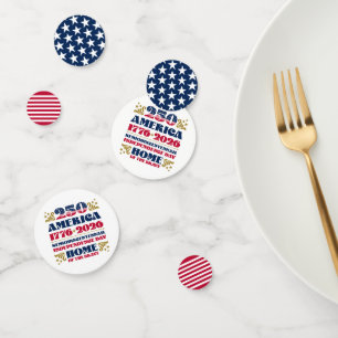 Confettis Le patriotique du 250e anniversaire de l'Amérique