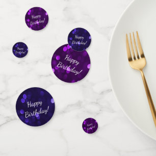 Confettis Les Amateurs de violet brillent par Bokeh Joyeux a