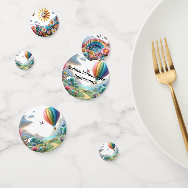 Confettis Les ballons hélium sont légers (Groupe)