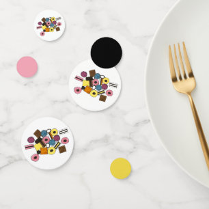 Confettis Licorice Allsort Toutes Sortes Licorice Bonbons de