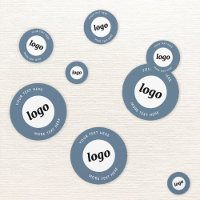 Logo avec texte Promotionnel pour Entreprise Bleu 