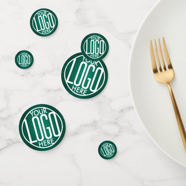 Confettis Logo de l'entreprise Brossé vert de la société Tab (Groupe)