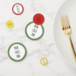 Confettis Logo de promotion des événements pour petites entr