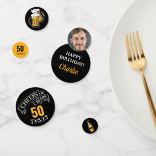 Confettis L'Or Noir Bravo Et Bières N'Importe Quel Âge Anniv