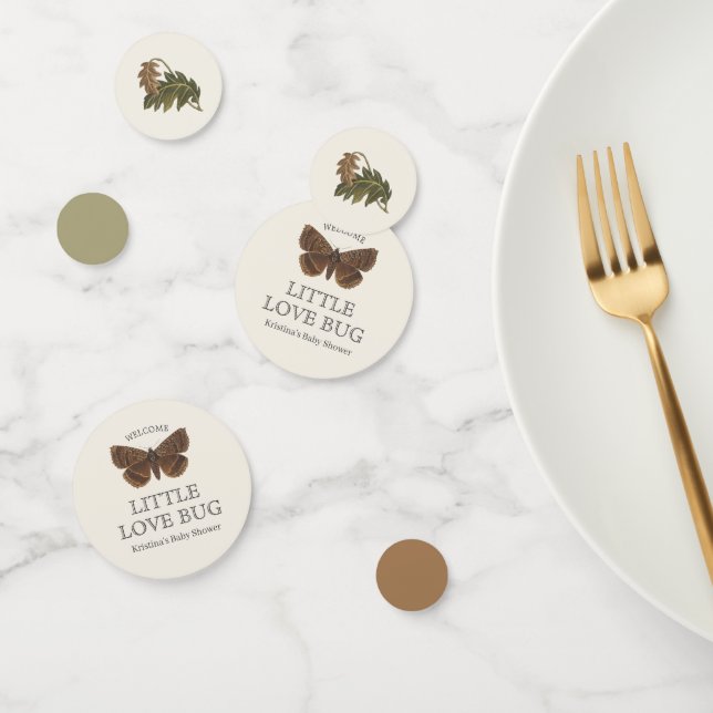 Confettis Love Bug Woodland Baby shower (Groupe)