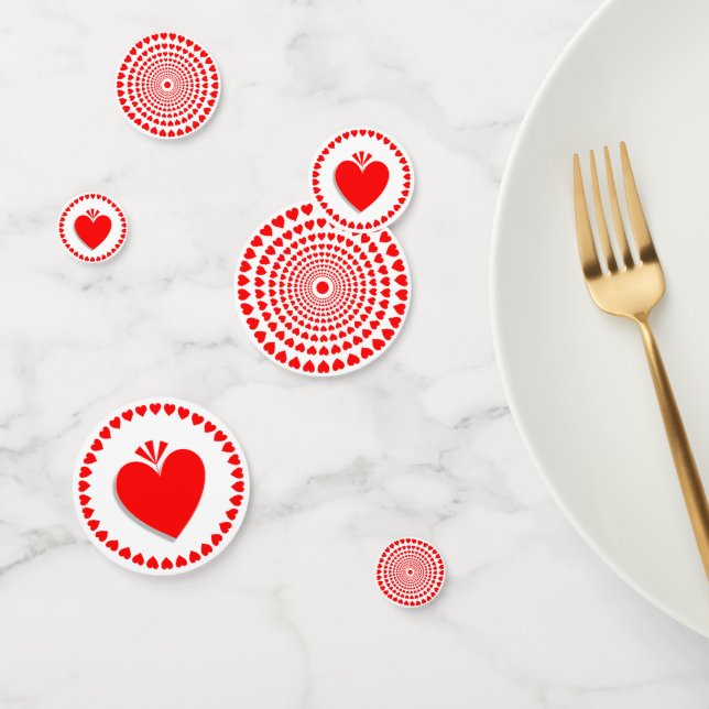 Confettis Love Heart Mandala (Groupe)