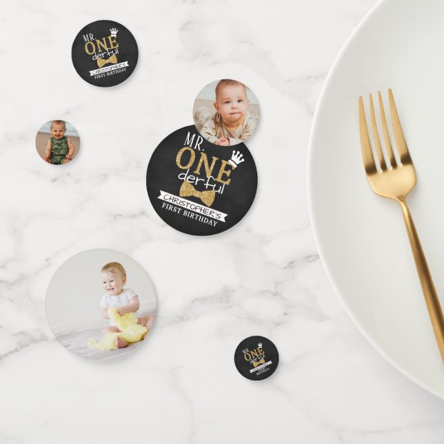 Confettis M. ONEderful 1st Birthday Party Photo (Groupe)