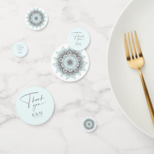 Confettis Mandala Lace Mariage Merci Lt. Blue ID968