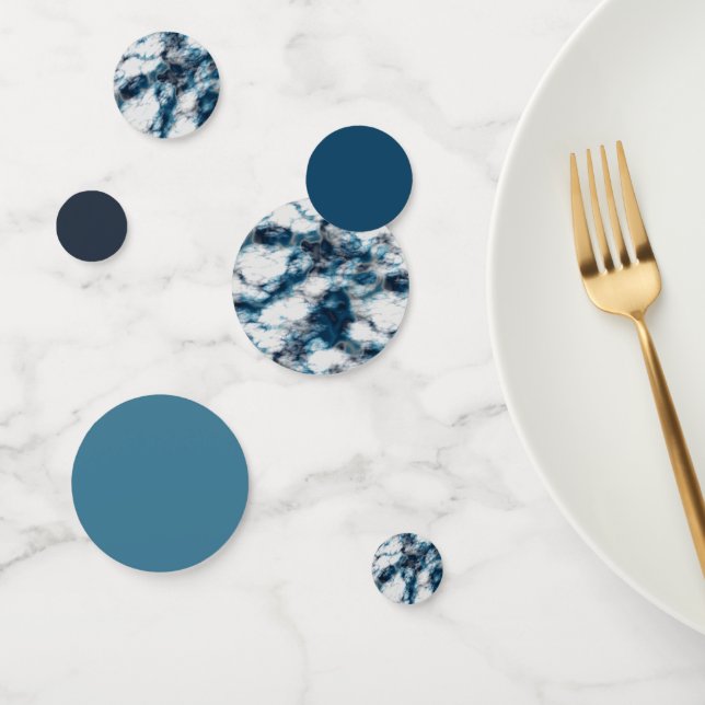 Confettis Marbre bleu (Groupe)