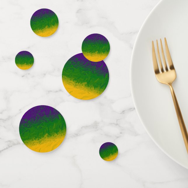 Confettis Mardi Gras Gradient (Groupe)