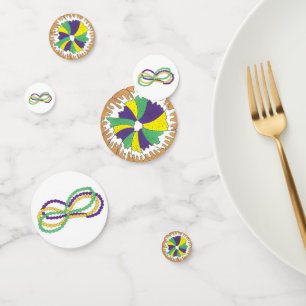 Confettis Mardi Gras Perles King Cake New Orleans Carnaval