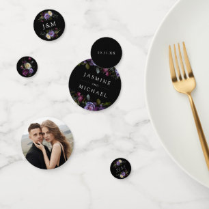 Confettis Mariage Floral Gothique Lunatique