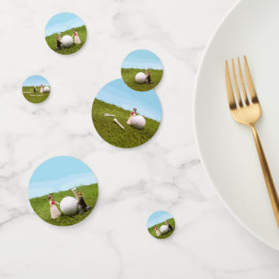 Confettis Mariée et mariée avec Mariage de golf