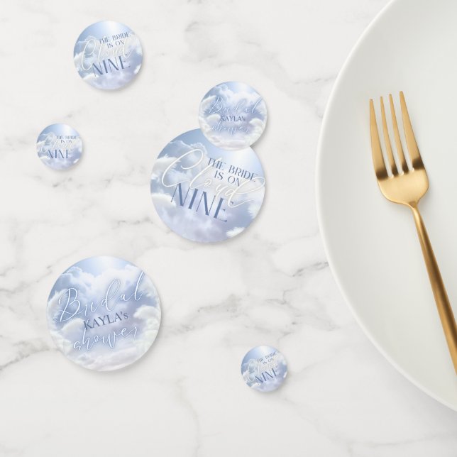 Confettis Mariée sur Cloud Nine 9 | Pampas, Nuages, Ciel Ble (Groupe)