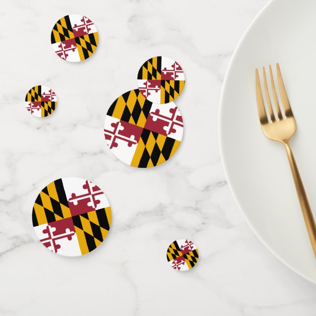 Confettis Maryland Confetti, fête, drapeau du Maryland (Groupe)