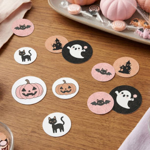 Confettis Mélange Halloween pour enfants mignon rose orange