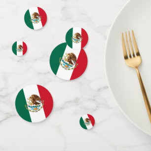 Confettis Mexique Confetti, fête, Drapeau mexicain