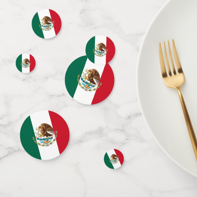 Confettis Mexique Confetti, fête, Drapeau mexicain (Groupe)