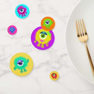 Confettis Mignonne Monstres Un Oeil