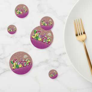 Confettis Moira, Nom Des Filles, Jolie Table D'Anniversaire 