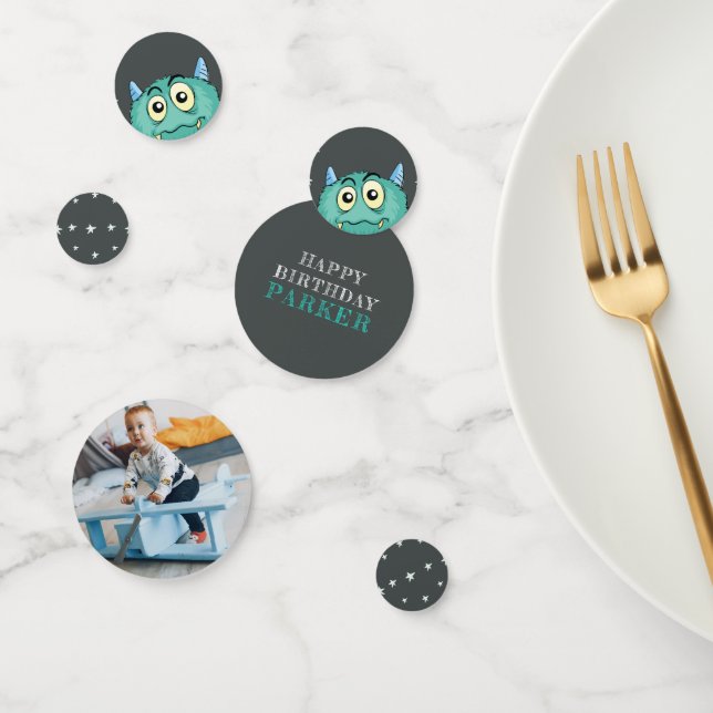 Confettis Monster Thème Anniversaire (Groupe)