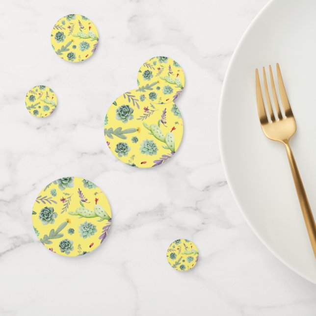 Confettis Motif Cactus 9 (Groupe)