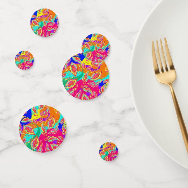 Confettis motif de couleur abstrait (Groupe)