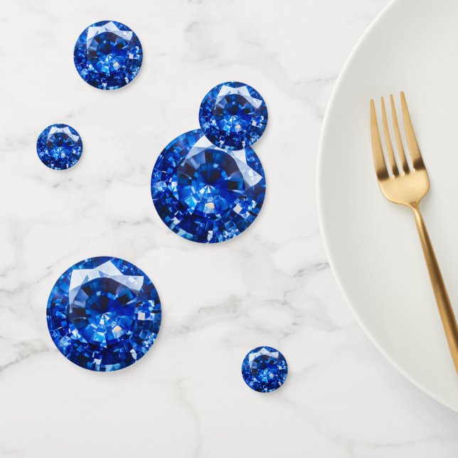 Confettis Motif de cristal Blue Sapphire (Groupe)
