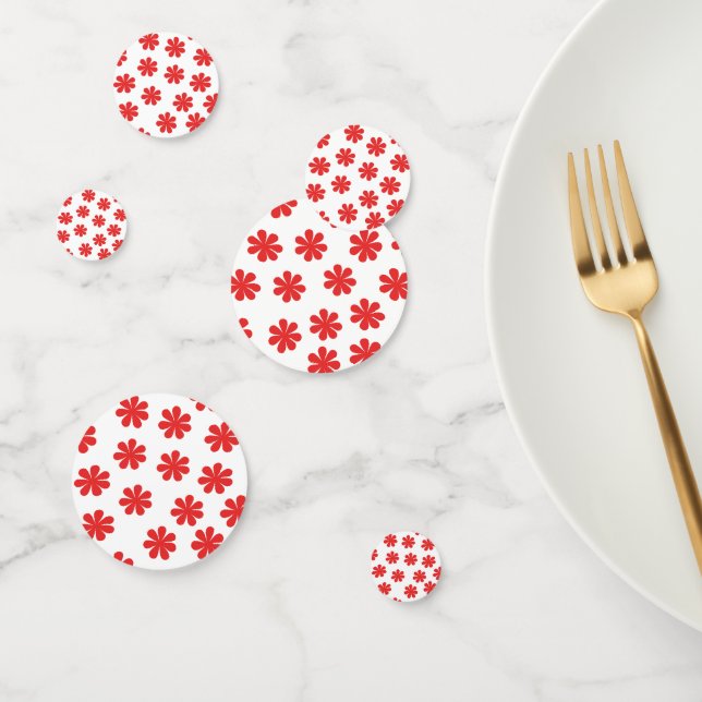 Confettis Motif Fleur Abstrait (Groupe)