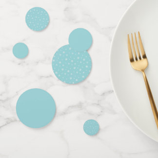 Confettis Motif Flocon de Neige Cyan pour les Fêtes