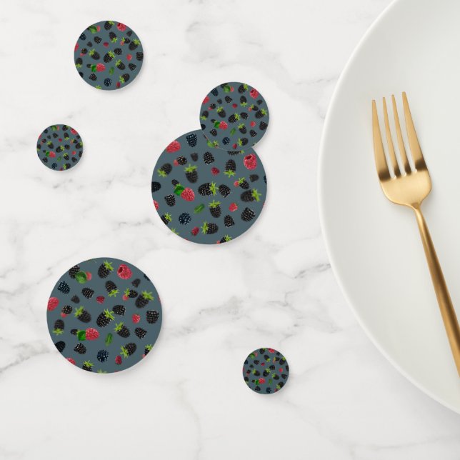Confettis Motif framboise 2 (Groupe)