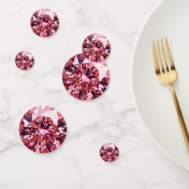 Confettis Motif rose diamant (Groupe)