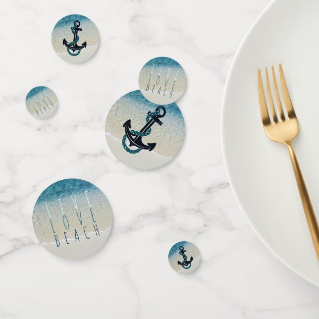 Confettis Motivationnelle Turquoise Bleu Océan Surf Vagues P (Groupe)